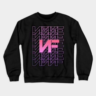 nf line art pink Crewneck Sweatshirt